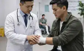 В Астане травматологические пункты работают в усиленном режиме из-за гололеда