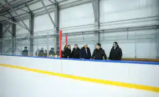 Строительство ледового дворца в Актау под руководством Нурдаулета Килыбая