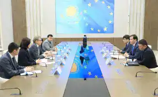 Встреча акима Асхата Шахарова с делегацией Европейского Союза: сотрудничество в энергетике, цифровых технологиях и экологии