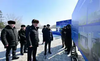 Строительство Площади государственных символов в Семее в рамках проекта Абайға құрмет