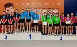 Karaganda Table Tennis Players Achieve Medal Success at Kazakhstan Championship