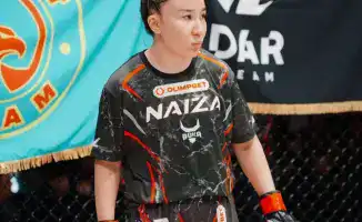 Казахстанская военнослужащая Айгерим Тореханова одерживает победу на международном турнире Naiza 81