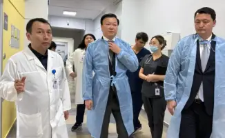 Алексей Цой посетил кардиологический центр Алматы