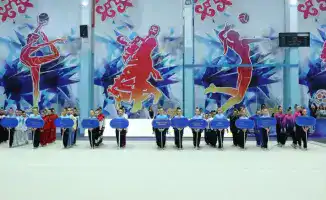 В Усть-Каменогорске проходит чемпионат Республики Казахстан по художественной гимнастике с участием юных спортсменок