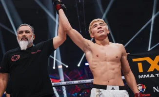 Казахстанский боец нокаутировал кыргызстанца за 97 секунд