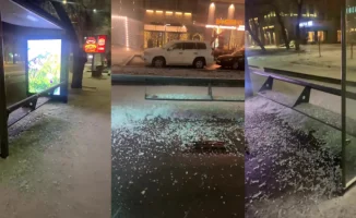 Алматинец устроил 'разборки' на остановке: видео в сети