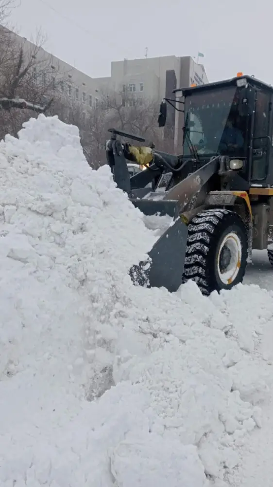 Десятки тысяч кубометров снега вывезли из столицы прошлой ночью (8)