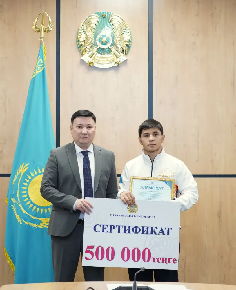 ТУРКЕСТАН: НАГРАЖДЕНЫ ПОБЕДИТЕЛИ ЮНОШЕСКИХ АЗИАТСКИХ ИГР (6)