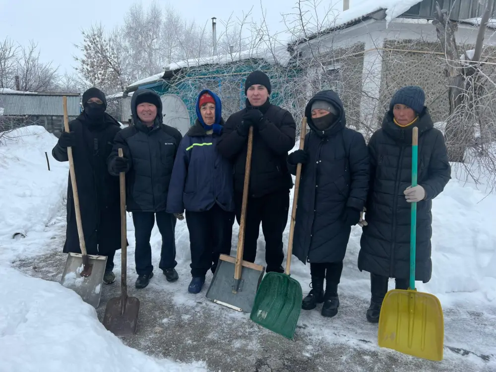 В Денисовском районе прошла акция «Снежный десант» (2)