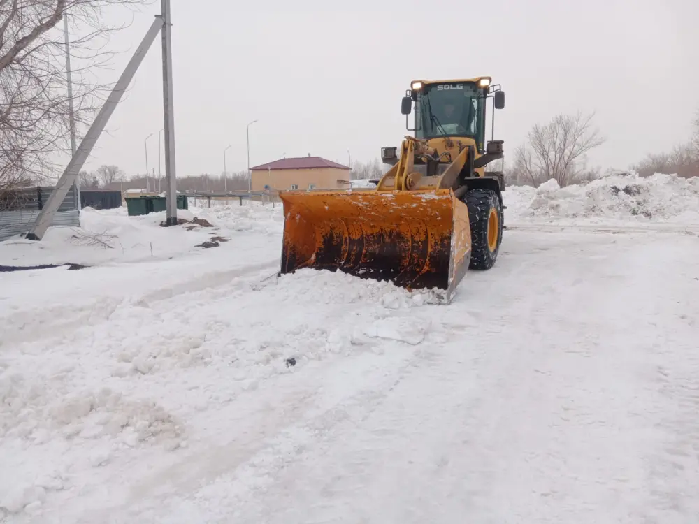 Тысячи дорожных рабочих вышли на снегоуборочные работы в Астане (2)