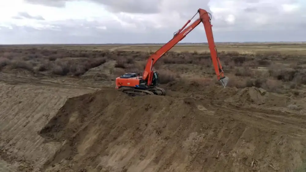 Механизированная очистка двух магистральных каналов завершена в Кызылординской области (4)