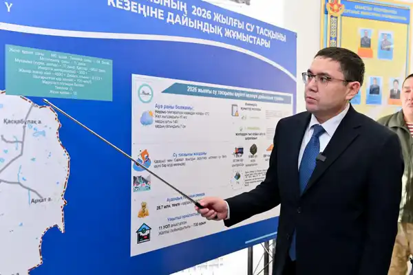 Вице-премьер Канат Бозумбаев ознакомился с ходом противопаводковых мероприятий в области Абай (4)