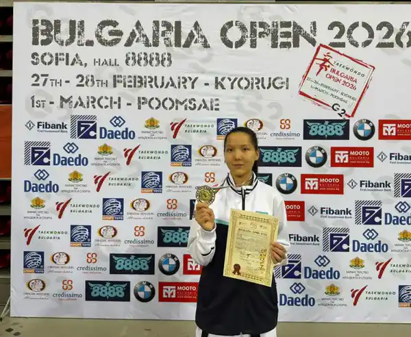 Столичная таеквондистка Тогжан Казнабек одержала победу в Болгарии (4)