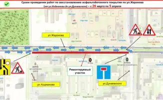 Алматы: ул. Жарокова вновь обретает «асфальтовую броню»