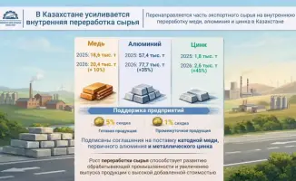Рост внутренней переработки сырья в Казахстане: влияние на социально-экономическое развитие страны