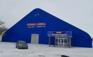 Зимний спорт в Костанае: корт под крышей!