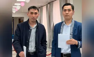 Братья-близнецы из Мангистау, полицейские Акадил и Нурадил Сейтхасаны, активно участвуют в республиканском референдуме