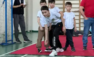 Семейный конкурс в Астане посвящённый Дню национального спорта