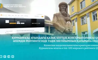 Казахская национальная консерватория имени Курмангазы впервые вошла в топ-100 мирового рейтинга QS по исполнительскому искусству