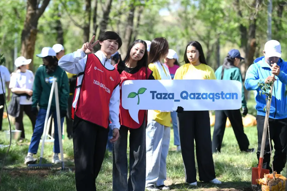 В Алматинской области в рамках акции «Таза Қазақстан» состоялся телемост с участием Президента (3)