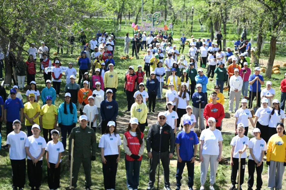 В Алматинской области в рамках акции «Таза Қазақстан» состоялся телемост с участием Президента (2)