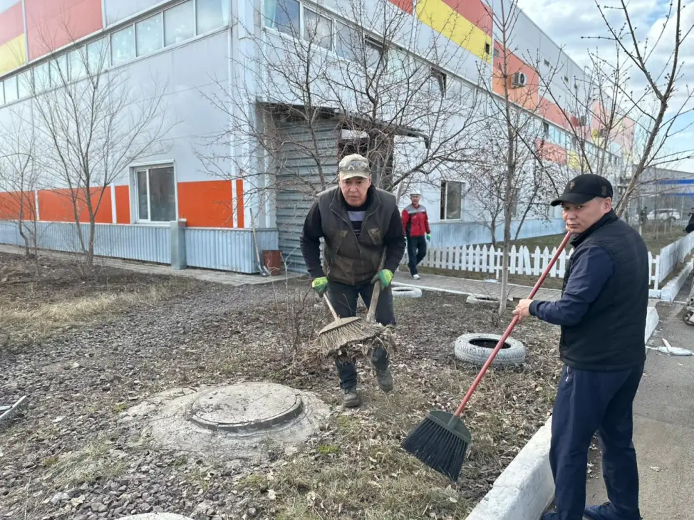 «Таза Қазақстан»: на территории столичного завода прошла масштабная уборка (4)