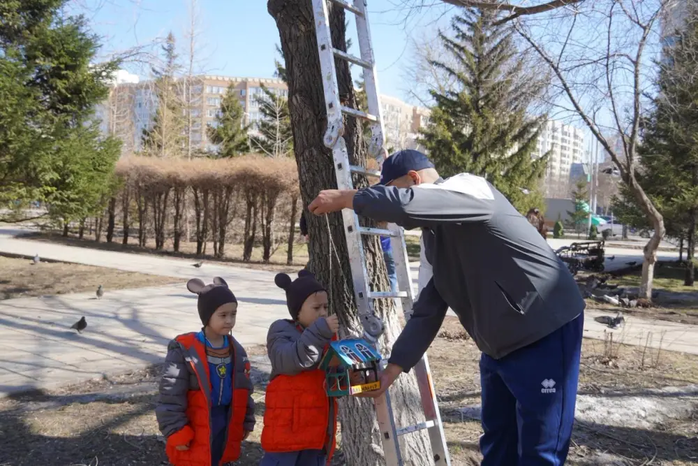 В Астане прошла городская экологическая акция «Птицы - наши ДрузьЯ» (3)