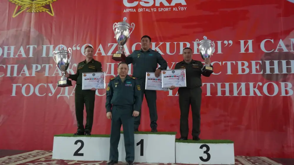 Казахстанские военнослужащие завоевали 10 золотых медалей на чемпионате стран СНГ по қазақ күресі и самбо (5)