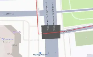 Частичное перекрытие улицы Розыбакиева в Алматы