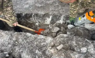 Военнослужащие Регионального командования "Астана" укрепляют дамбы в условиях паводковой угрозы