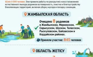Социальные усилия по восстановлению природных источников в южных регионах Казахстана
