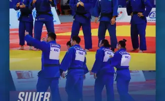 Kazakhstan National Team Claims Silver in Mixed Team Events at Asian Judo Championships