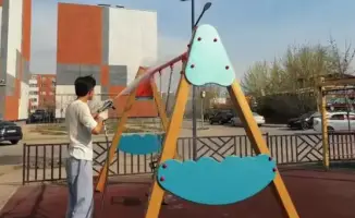 новые детские и спортивные площадки и благоустройство дворов в Наурызбайском районе Алматы