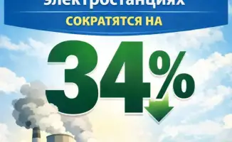 Сокращение выбросов угольных электростанций в Казахстане на 34%