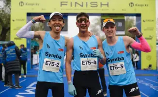 Рекордное количество иностранных участников на полумарафоне в Алматы