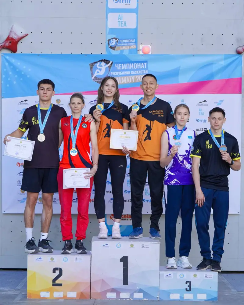В Алматы завершился чемпионат Казахстана по спортивному скалолазанию (3)