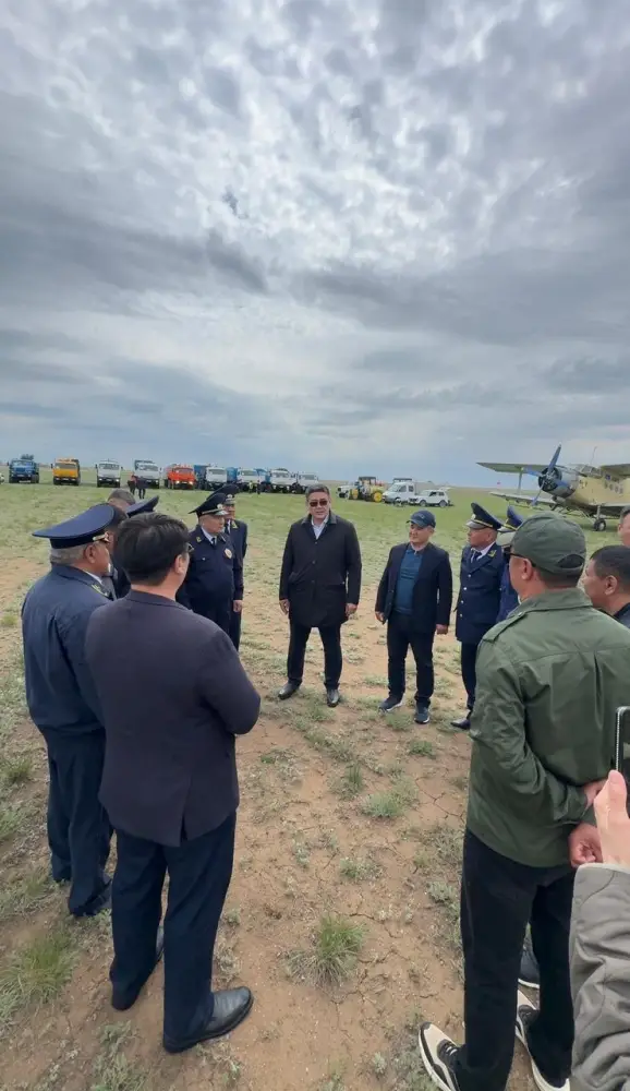 В Актюбинской области начались мероприятия по борьбе с саранчовыми вредителями (2)