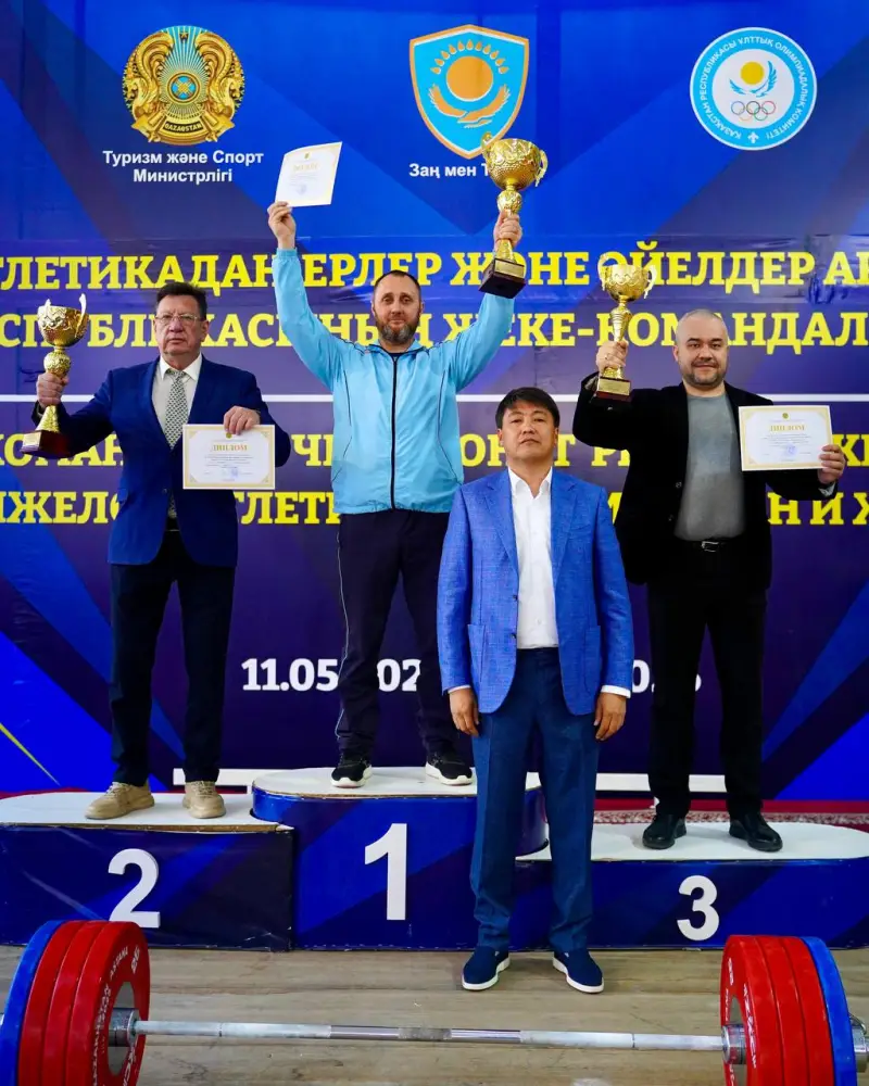 Область Жетісу стала лучшей в общекомандном зачёте чемпионата Казахстана по тяжёлой атлетике (6)