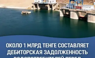 Долговая нагрузка водопотребителей перед РГП «Казводхоз» влияет на устойчивость водоснабжения в аграрном секторе
