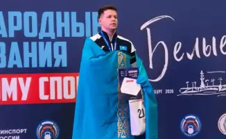 Карагандинский спасатель Александр Комаров золото гиревой спорт международный турнир Санкт-Петербург