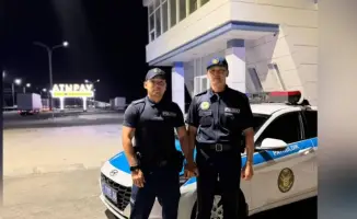 Атырау: полиция спасла близнецов в дороге