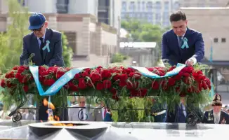 Шымкент: Торжественное мероприятие в честь Дня Победы собрало ветеранов и жителей города