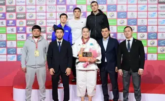 Аида Тойшыбекова из Караганды завоевала бронзу на турнире Qazaqstan Barysy Grand Slam по дзюдо