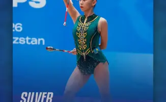 Айбота Ертайкызы завоевала серебро на чемпионате Азии по художественной гимнастике, подготавливаясь к Азиатским играм в Японии