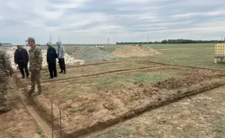 Пожарные посты в Айтекебийском районе: строительство завершено на 80 процентов