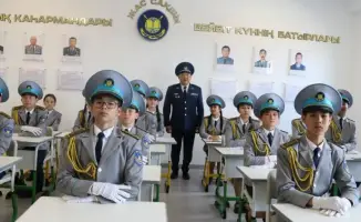 Открытие полицейского класса Жас сақшы в Кызылорде
