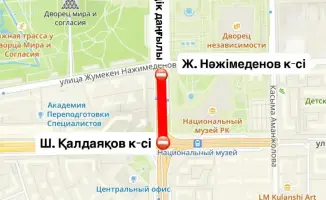 Тауелсиздик: перекресток закроется, пробкам не избежать!