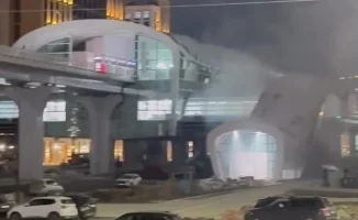 Локальное возгорание на станции LRT 'Театр' в Астане