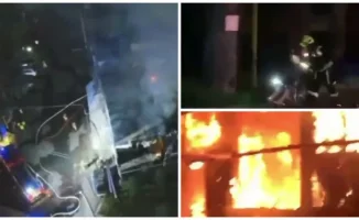 Пожар в кафе на улице Дегтярева: спасатели на месте